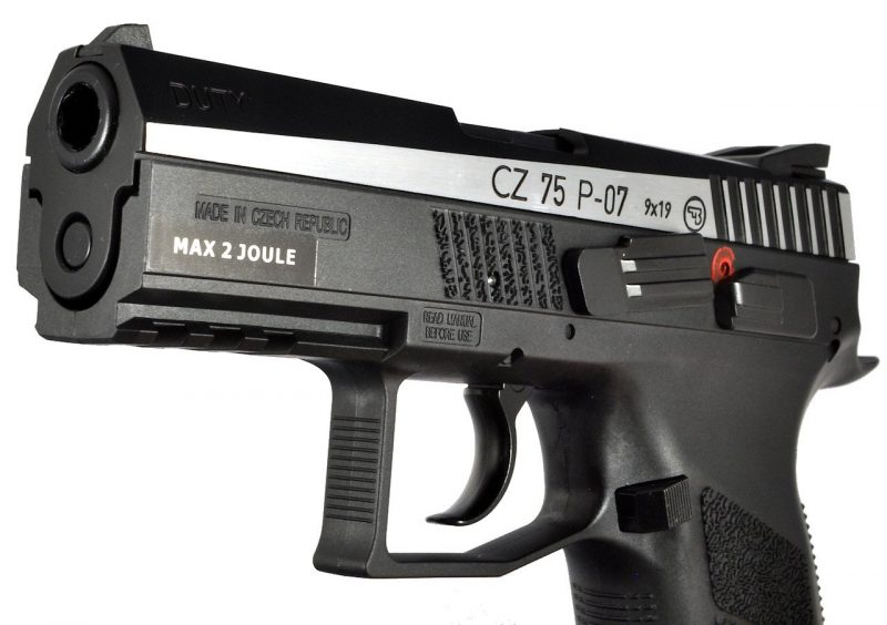 Пистолет пневматический ASG CZ 75 P-07 Duty Blowback - Черный — изображение 8